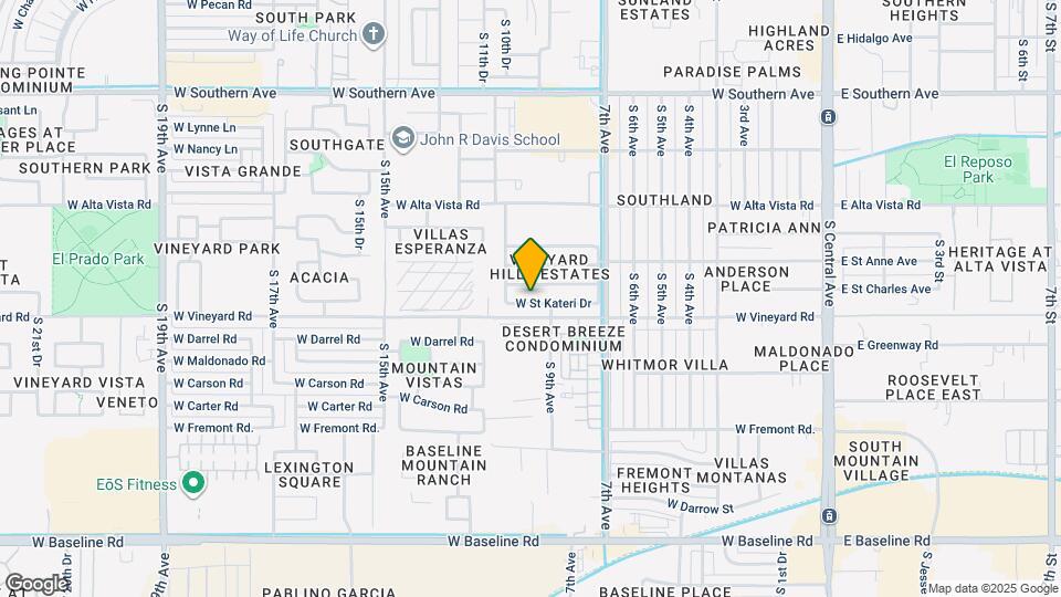 922 W St Kateri Ave Map and Location Details