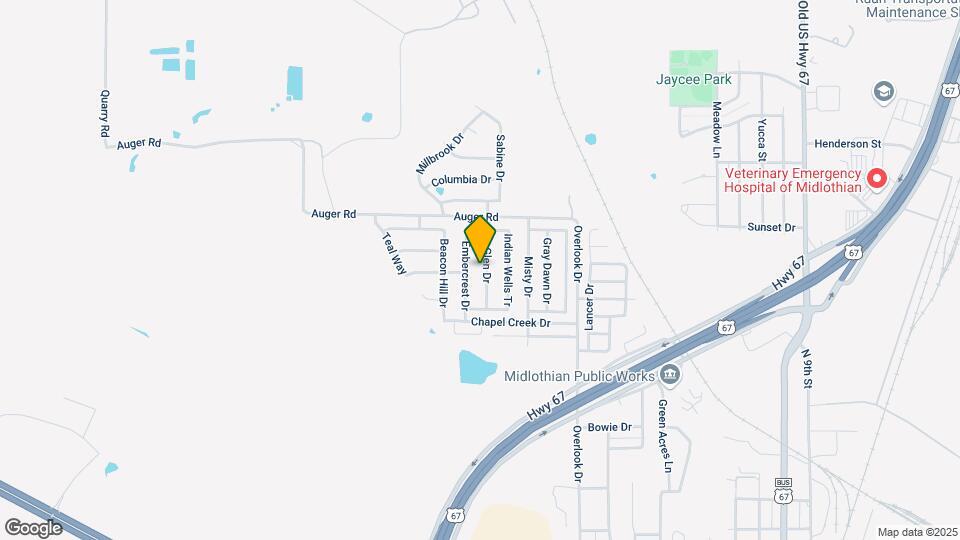 1309 Rye Glen Dr Map and Location Details