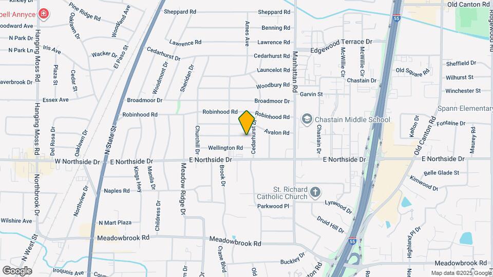 639 Belvedere Rd Map and Location Details