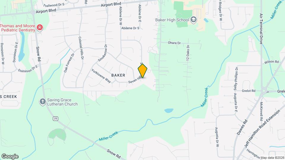 1345 Baker Ct Map and Location Details