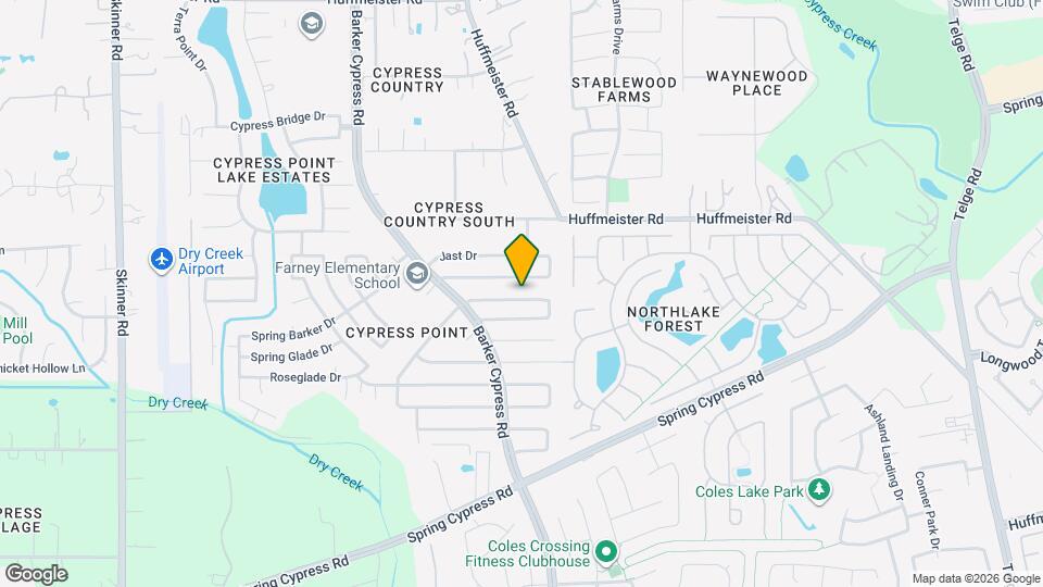 14619 Golden Cypress Ln Map and Location Details
