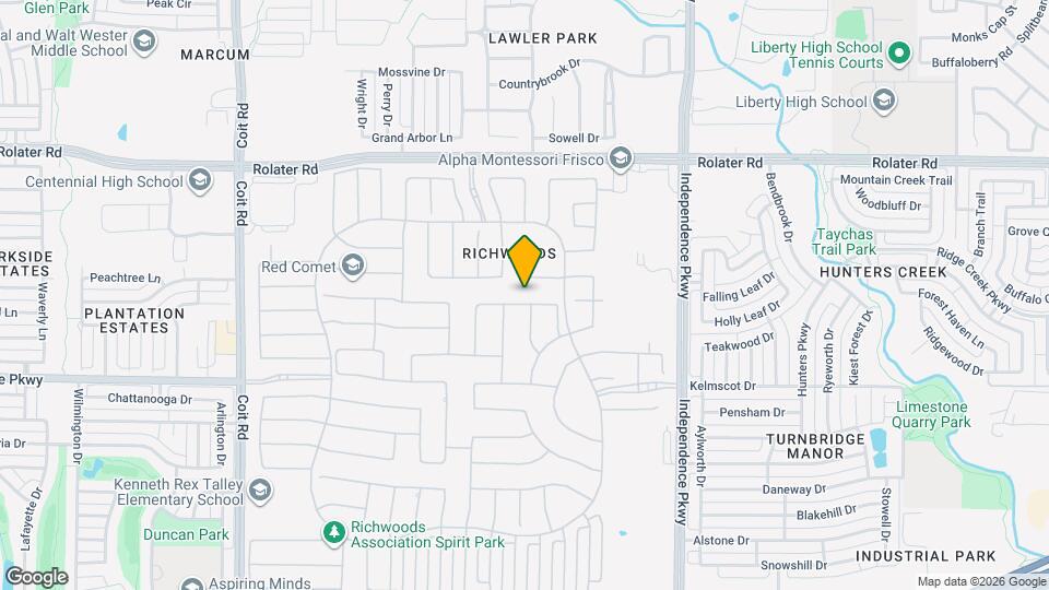 13930 Willow Bend Dr Map and Location Details