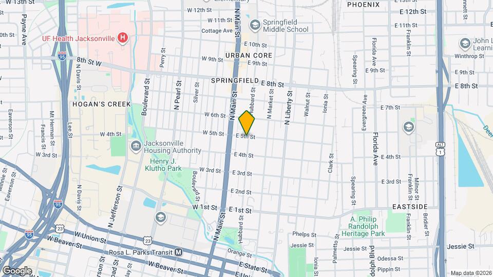 1454 Hubbard St Map and Location Details