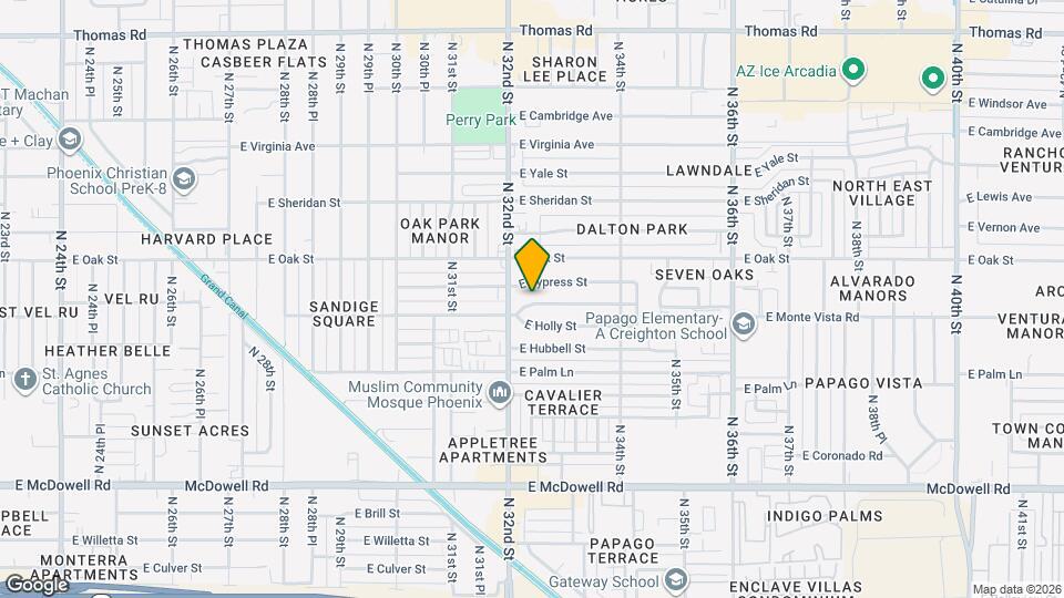 3220 E Monte Vista Rd Mapa y Detalles de la Ubicación