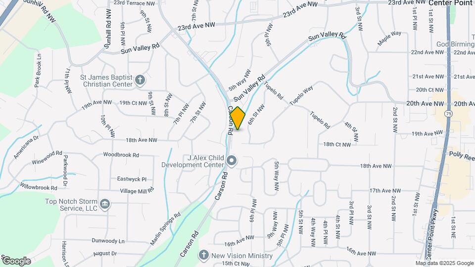 1827 Carson Rd Map and Location Details