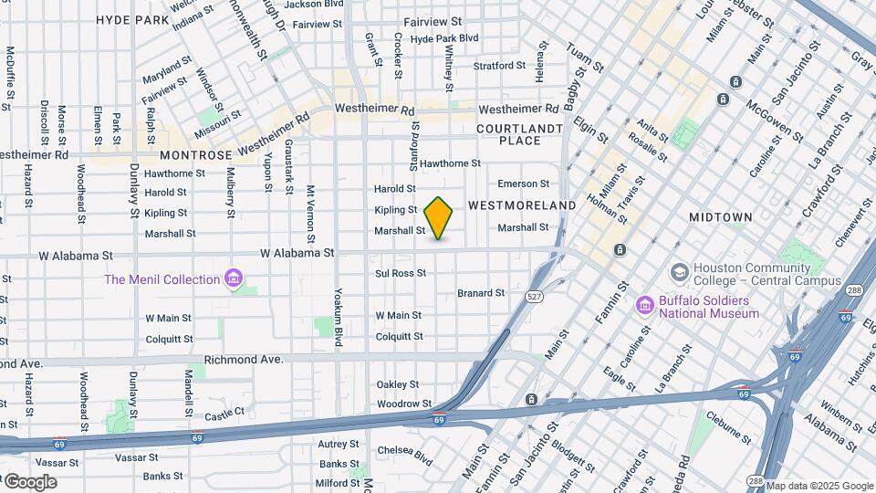 630 W Alabama St Map and Location Details
