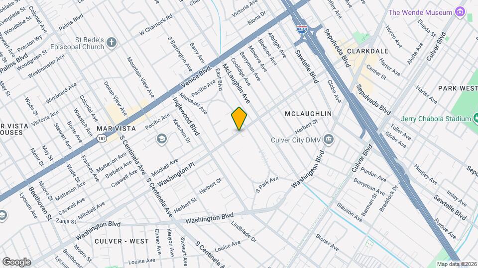 11822 Washington Pl Mapa y Detalles de la Ubicación