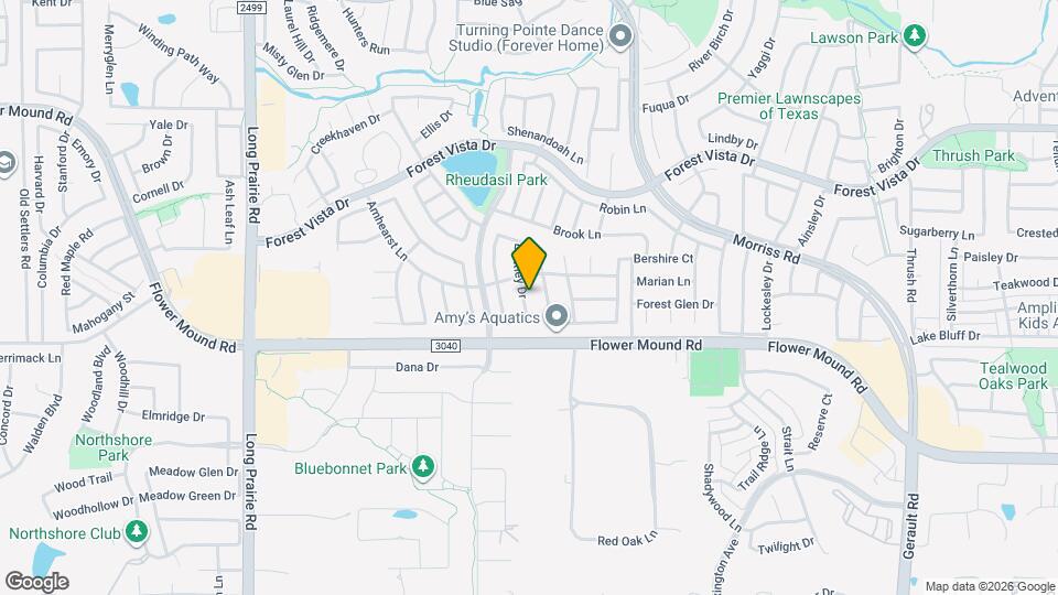 2116 Bentley Dr Map and Location Details