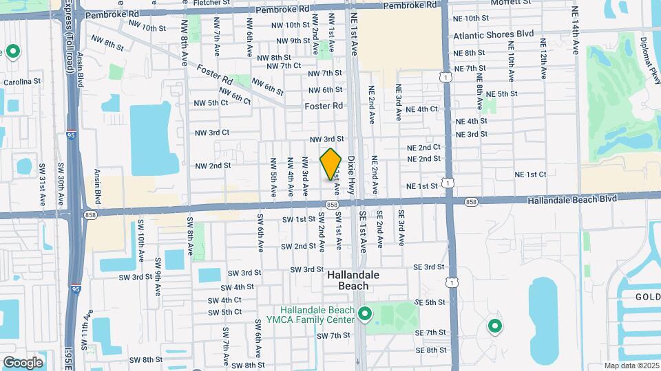 106 NW 1st St Map and Location Details