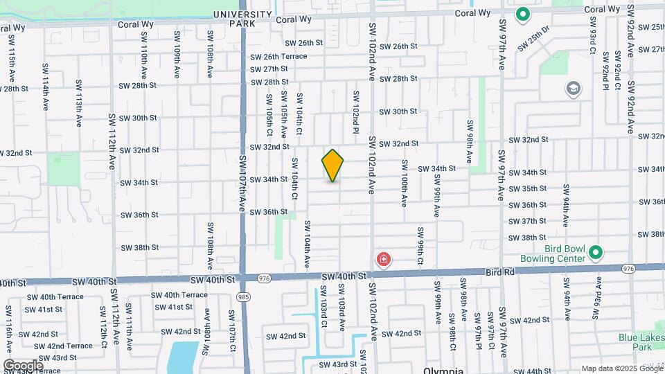 10315 SW 35th St Mapa y Detalles de la Ubicación