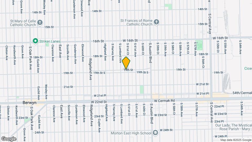 1850 S 61st Ct Map and Location Details