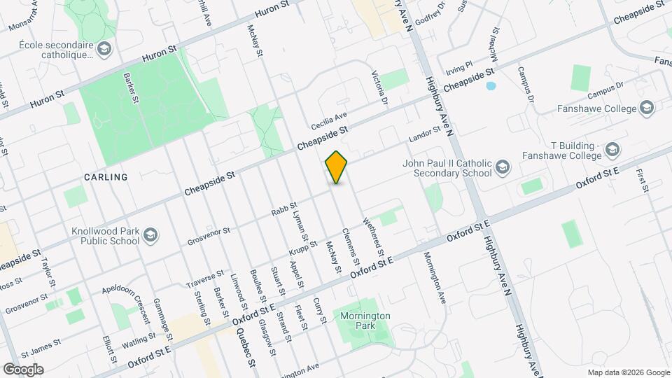 92 Clemens St Map and Location Details