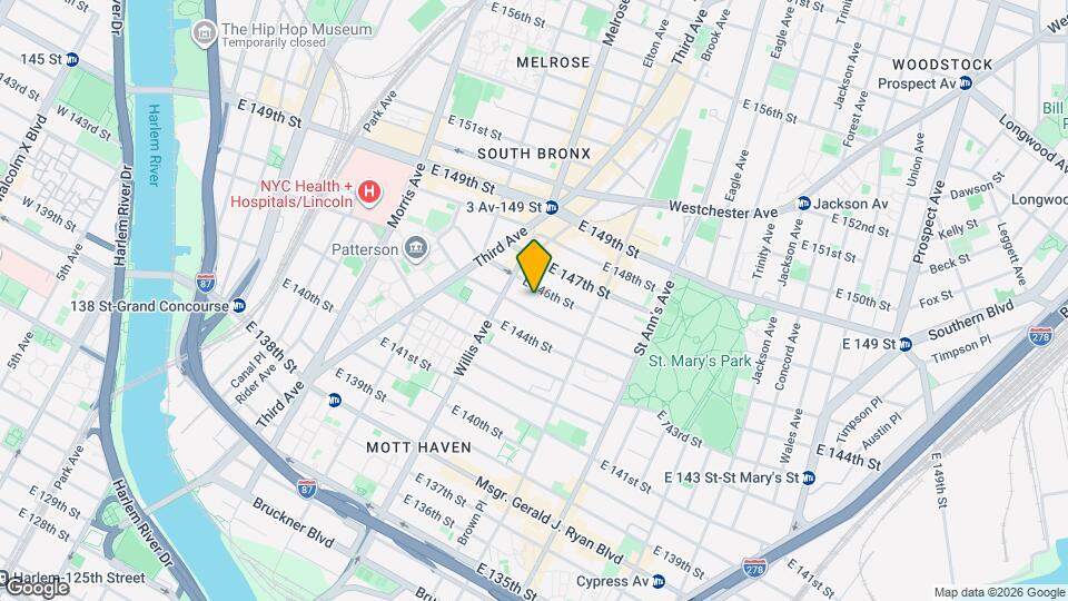 420 E 146th St Map and Location Details