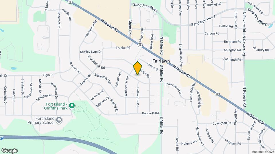 2881 Chamberlain Rd, Unit Upper Mapa y Detalles de la Ubicación