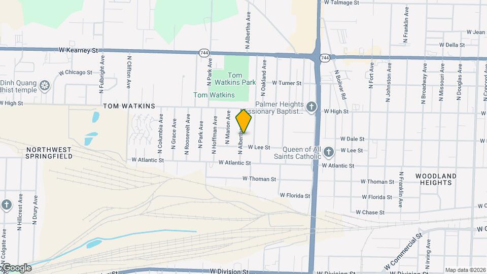 2062 N Albertha Ave Map and Location Details