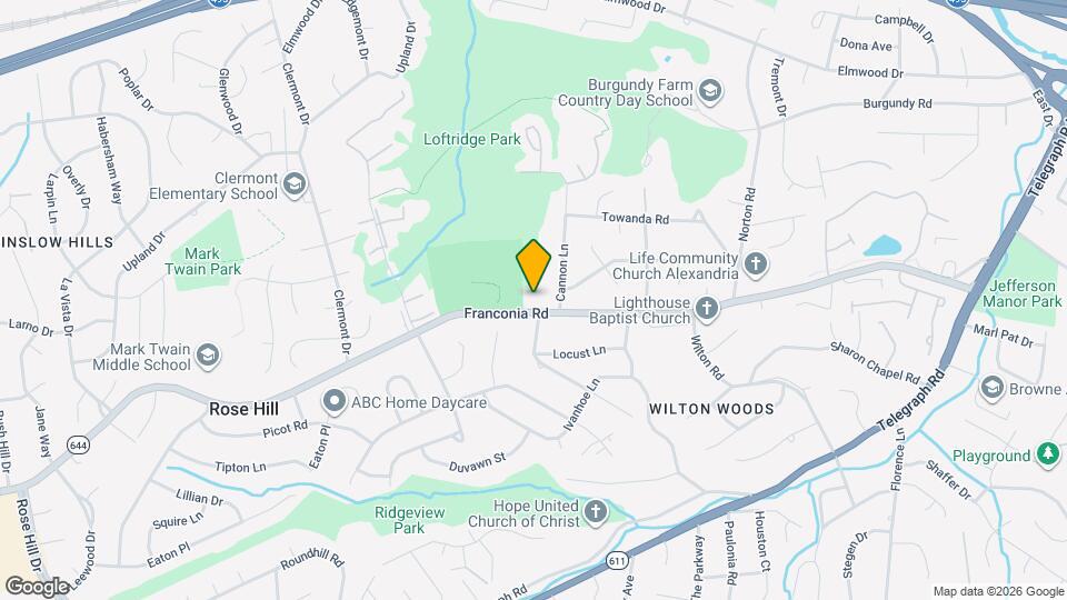 4010 Franconia Rd Map and Location Details