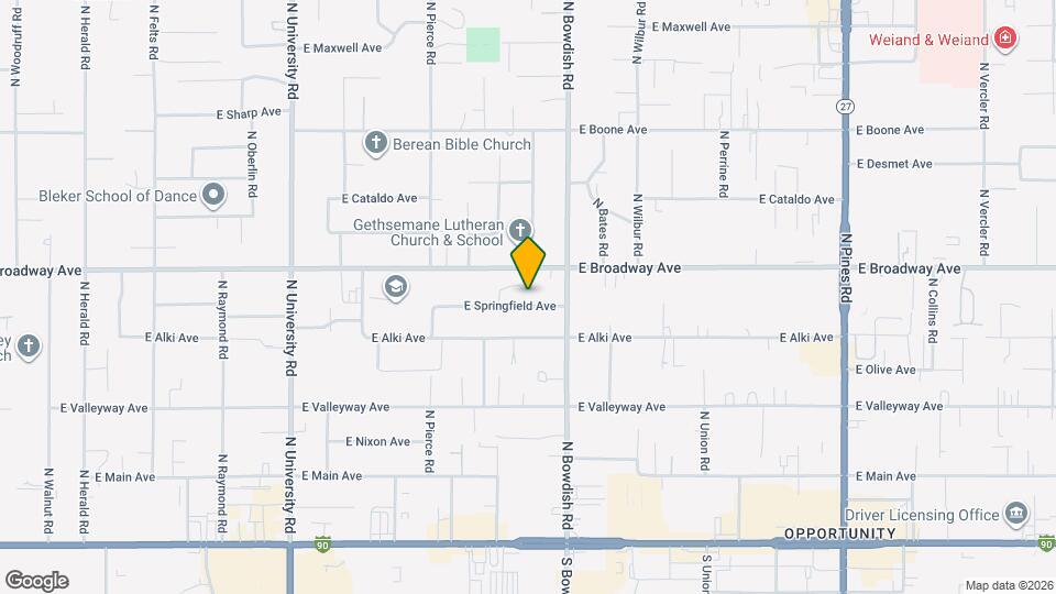 11321 E Springfield Ave Map and Location Details