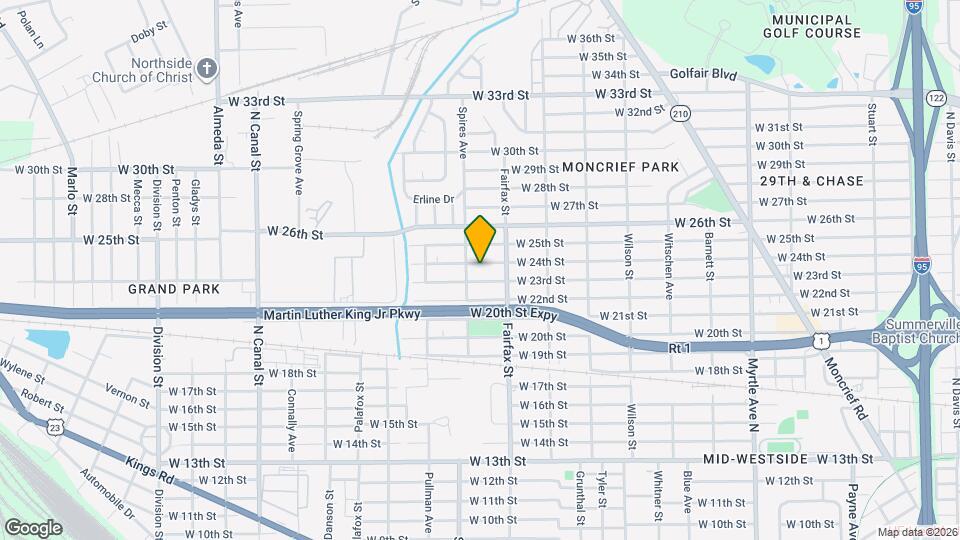 1842 W 24th St Map and Location Details