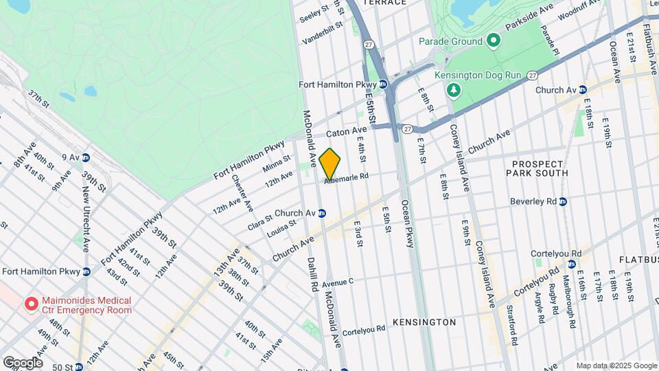114 Albemarle Rd Mapa y Detalles de la Ubicación