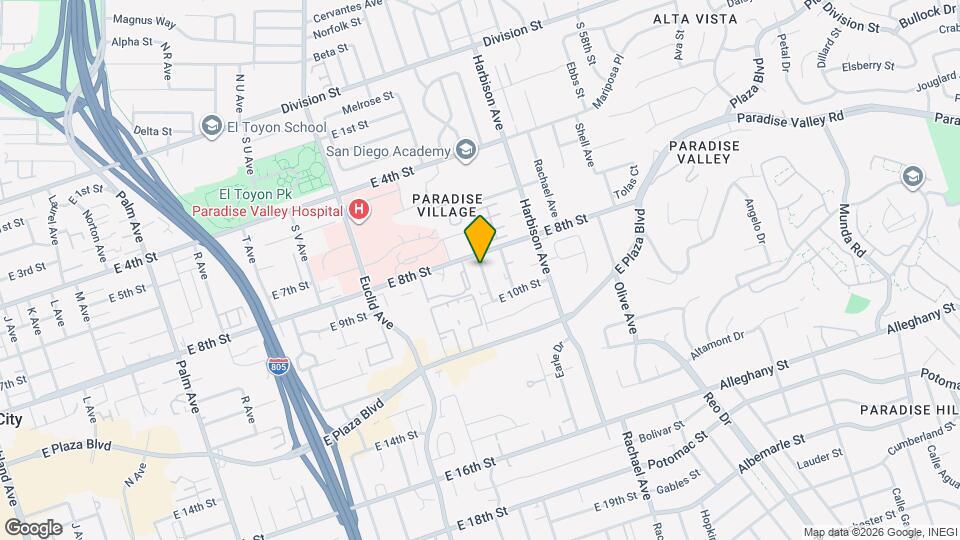 824 Arcadia Pl Map and Location Details