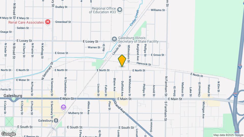 1133 E North St Map and Location Details