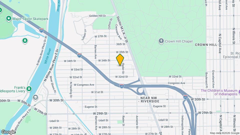 1014 W 33rd St Map and Location Details