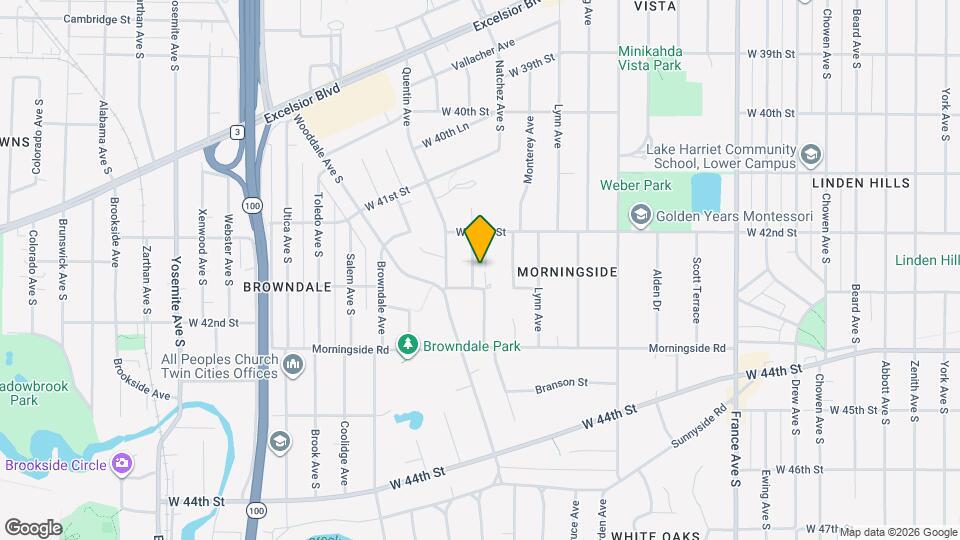 4237 Ottawa Ave S Map and Location Details