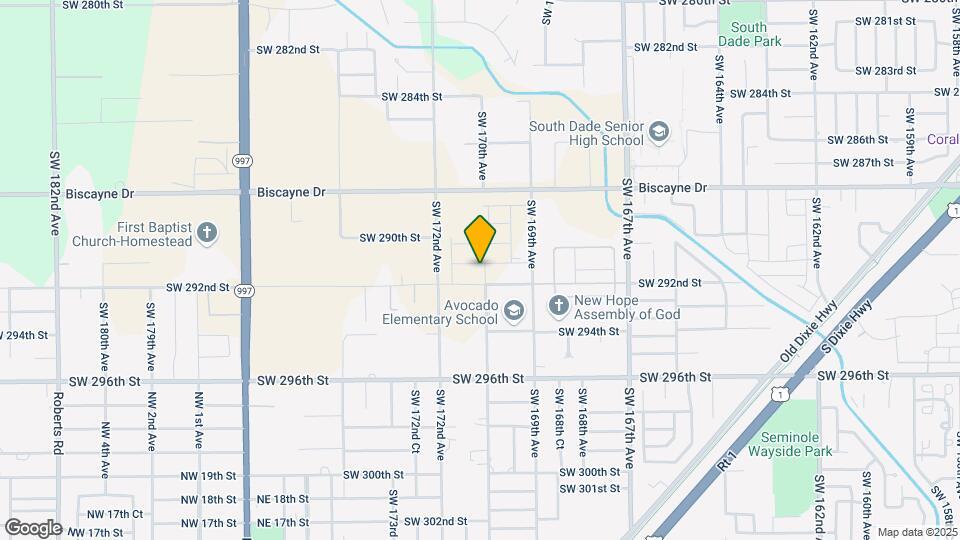 17000 SW 291st St Map and Location Details
