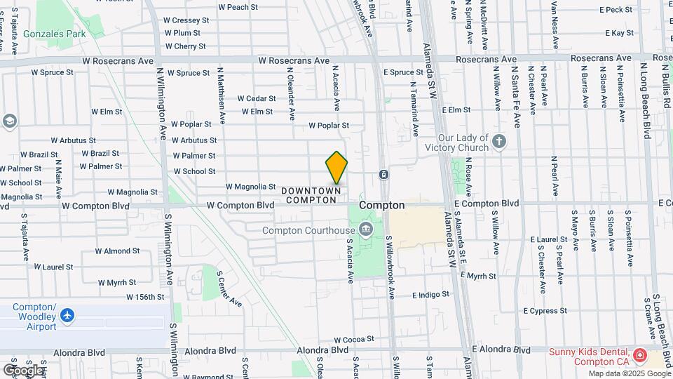 314 W Magnolia St Map and Location Details