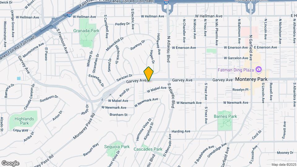 968 W Garvey Ave Map and Location Details
