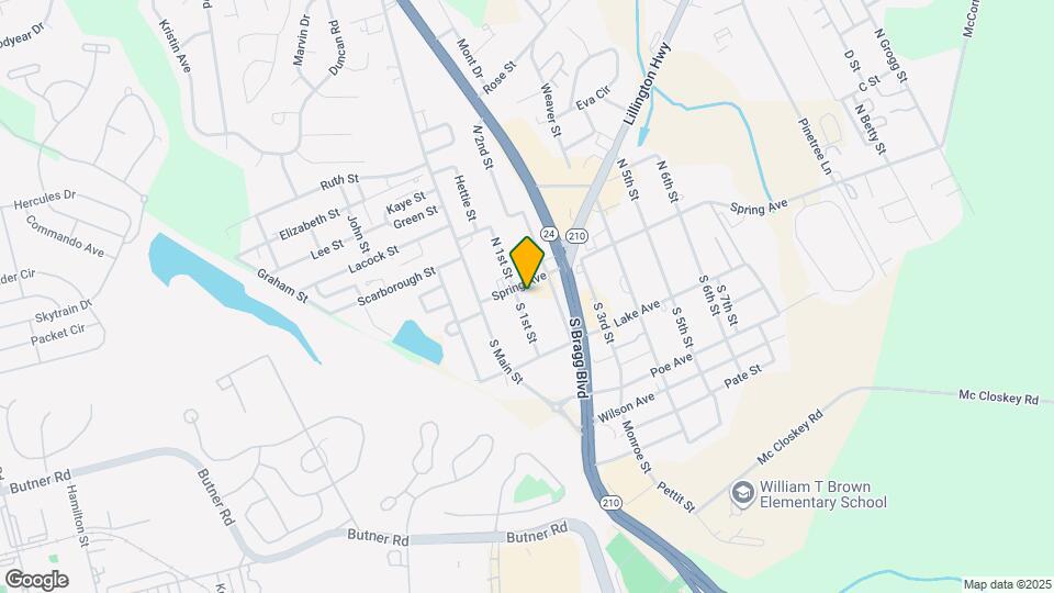 105 S 1st St Map and Location Details