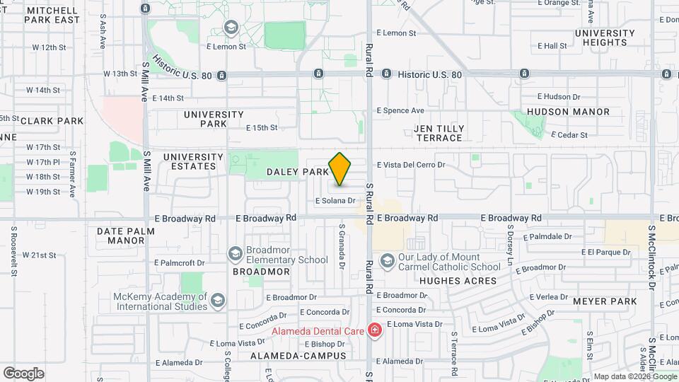 717 E Granada Dr Map and Location Details