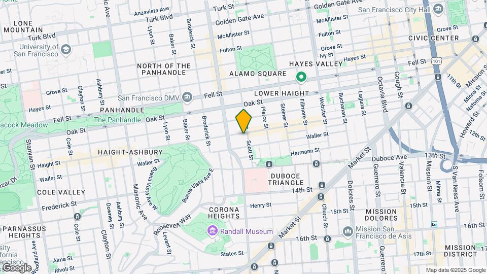 819 Haight St Map and Location Details