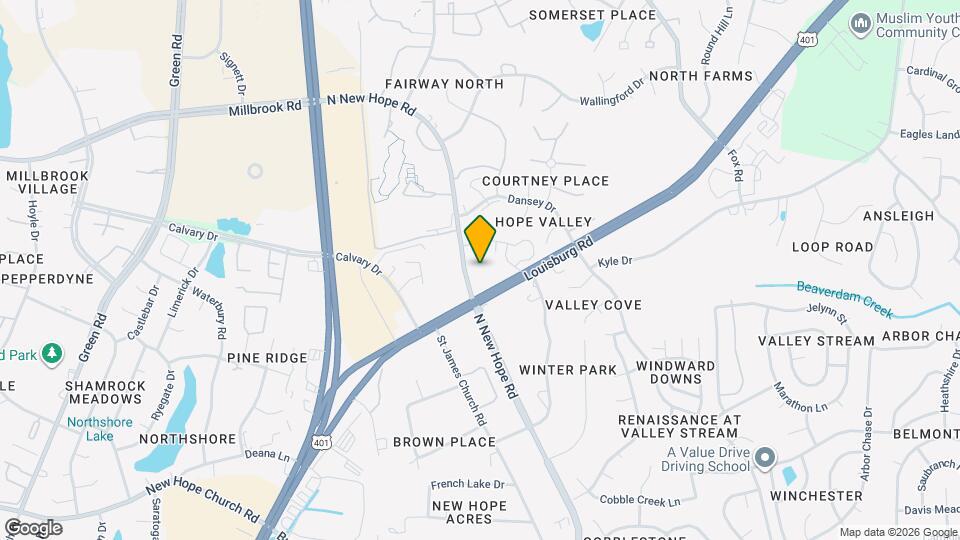 4520 N New Hope Rd Map and Location Details