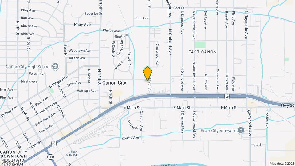 215 N 19th St Map and Location Details