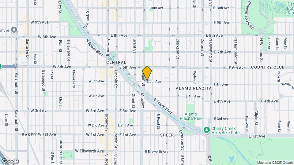416 E 5th Ave Map and Location Details