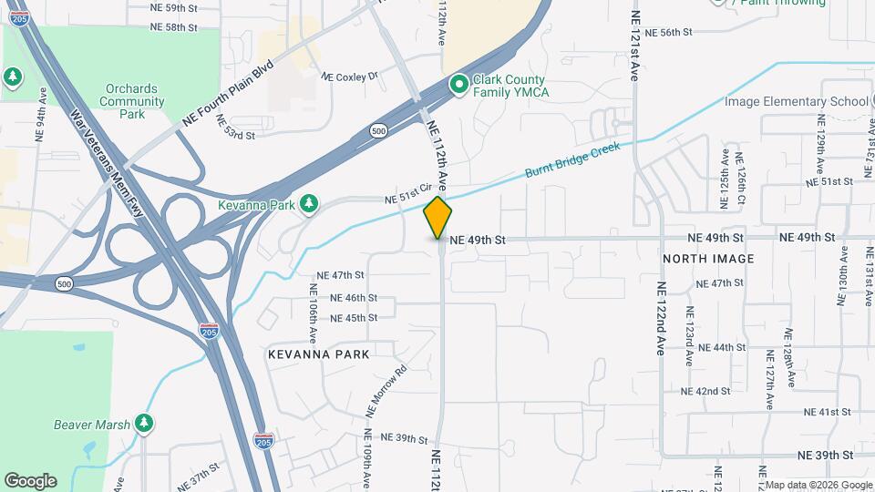 11112 NE 48th Cir Map and Location Details