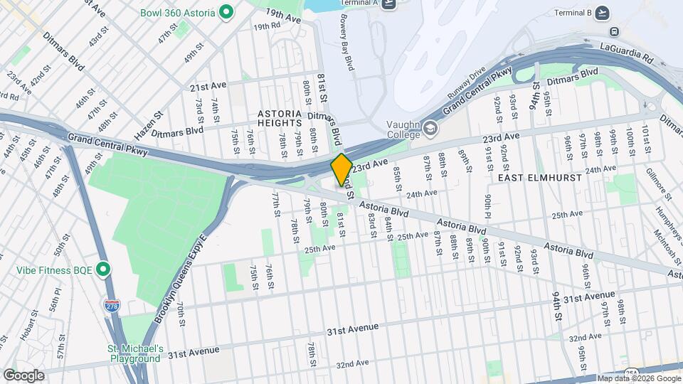 81-07 Astoria Blvd Mapa y Detalles de la Ubicación