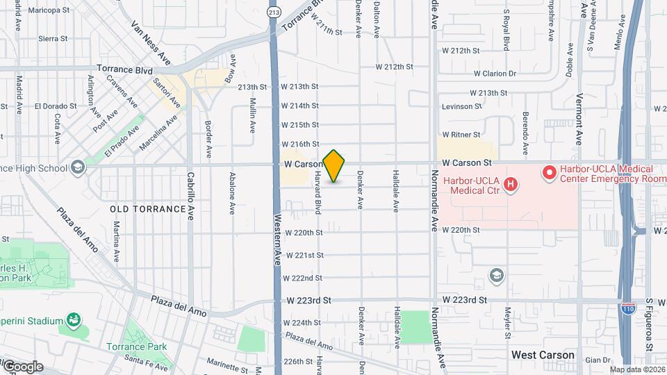 1565 W 218th St Map and Location Details