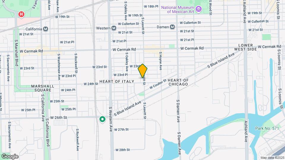 2350 S Leavitt St Map and Location Details