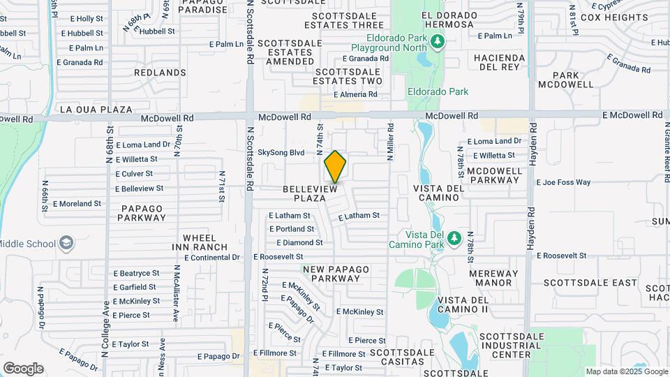 7421 E Belleview St Map and Location Details