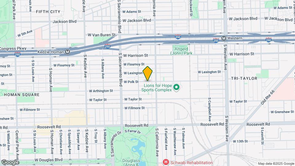 2829 W Polk St Map and Location Details
