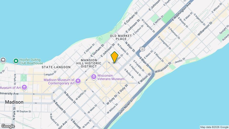 209 E Mifflin St Map and Location Details