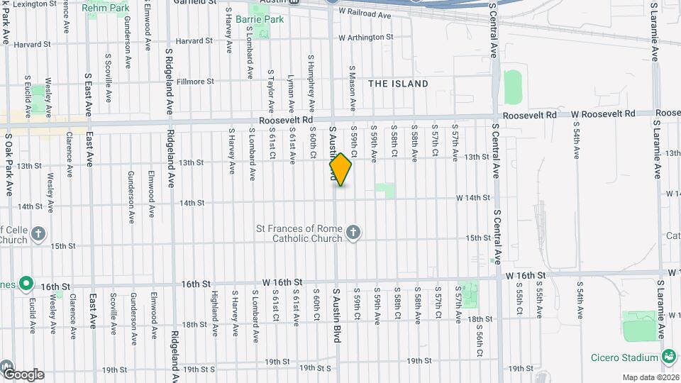 1337 S Austin Blvd Map and Location Details