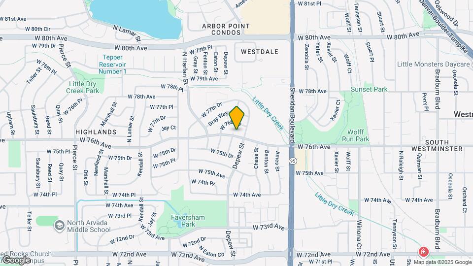 5621 W 76th Ave Map and Location Details