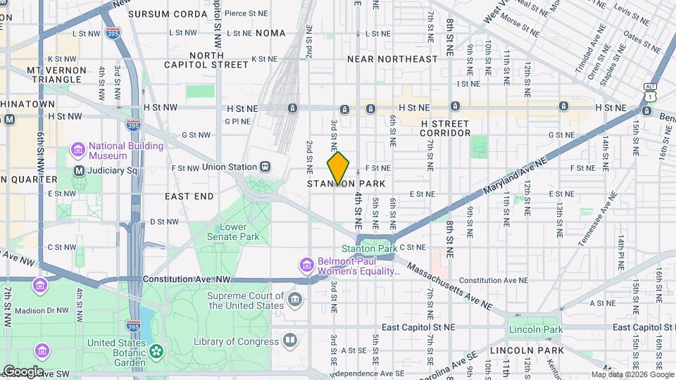 300 E St NE Map and Location Details