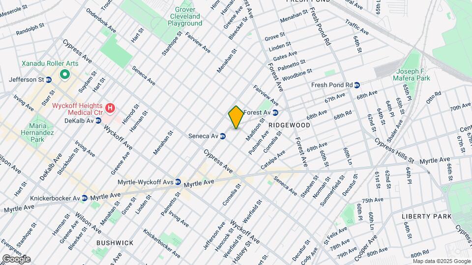 18-25 Woodbine St Map and Location Details