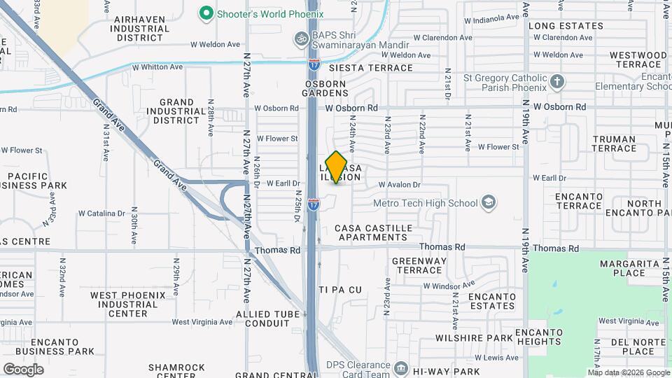 2429 W Avalon Dr Map and Location Details
