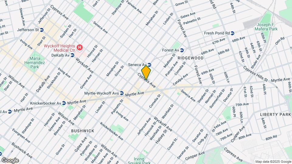 1682 Woodbine St Map and Location Details