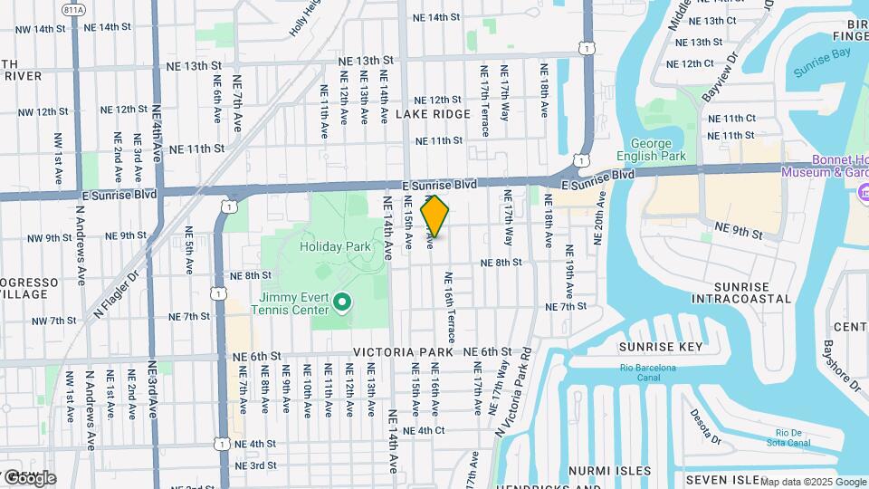 Victoria Park Regency: 820 NE 16 Ave Map and Location Details